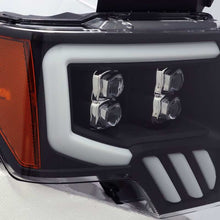 Load image into Gallery viewer, AlphaRex 09-14 Ford F-150 NOVA LED Proj Headlights Plank Style Matte Black w/Activ Light/Seq Signal