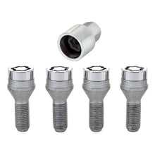 Load image into Gallery viewer, McGard Wheel Lock Bolt Set - 4pk. (Cone Seat) M12X1.5 / 17mm Hex / 25.5mm Shank Length - Chrome