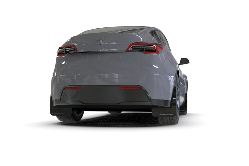 Rally Armor 20-24 Tesla Model Y Black UR Mud Flap w/Blue Logo