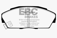 Load image into Gallery viewer, EBC 92-94 Acura Integra 1.7 Vtec Yellowstuff Front Brake Pads