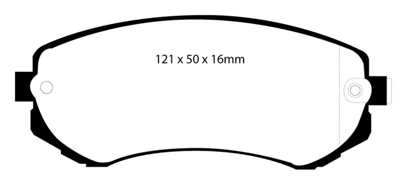 EBC 89-94 Nissan Skyline (R32) 1.8 Yellowstuff Front Brake Pads