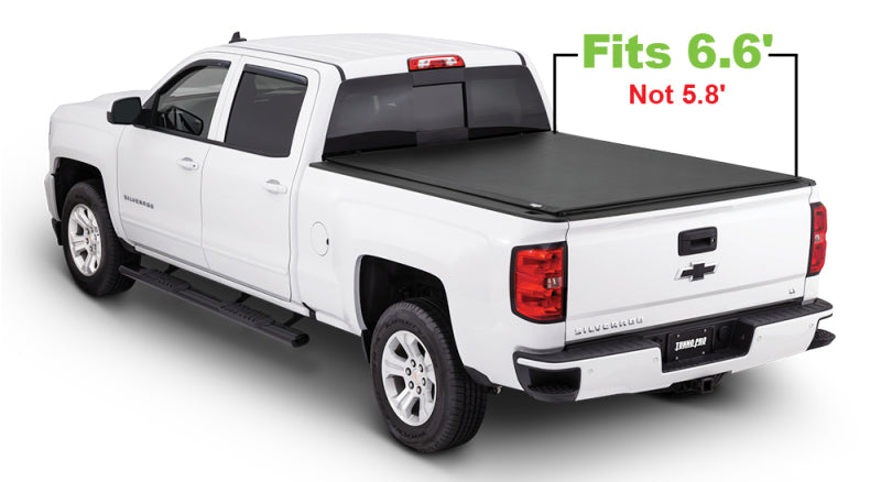 Tonno Pro 14-19 Chevy Silverado 1500 6.6ft Fleetside Lo-Roll Tonneau Cover