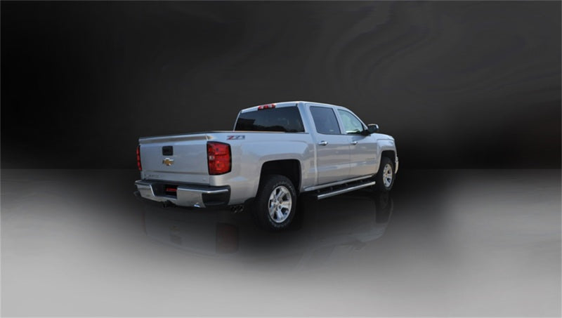 Corsa 14-19 GMC Sierra/Chevy Silv 1500 Crew Cab/Short Bed 5.3L V8 Black Sport Single Side CB Exhaust