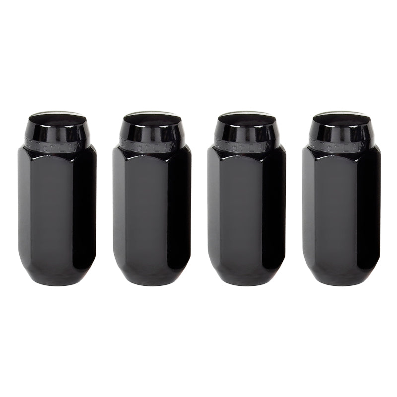 McGard Hex Lug Nut (Cone Seat) M14X1.5 / 22mm Hex / 1.945in. Length (4-Pack) - Black