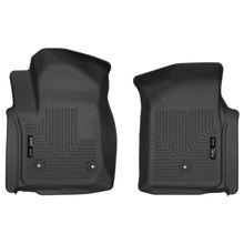 Load image into Gallery viewer, Husky Liners 19-20 Chevy Silverado WeatherBeater Black Floor Liners - Front