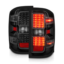 Load image into Gallery viewer, ANZO 15-19 Chevy Silverado 2500HD/3500HD (Factory Halogen Only) LED Tail Lights Black w/Clear Lens