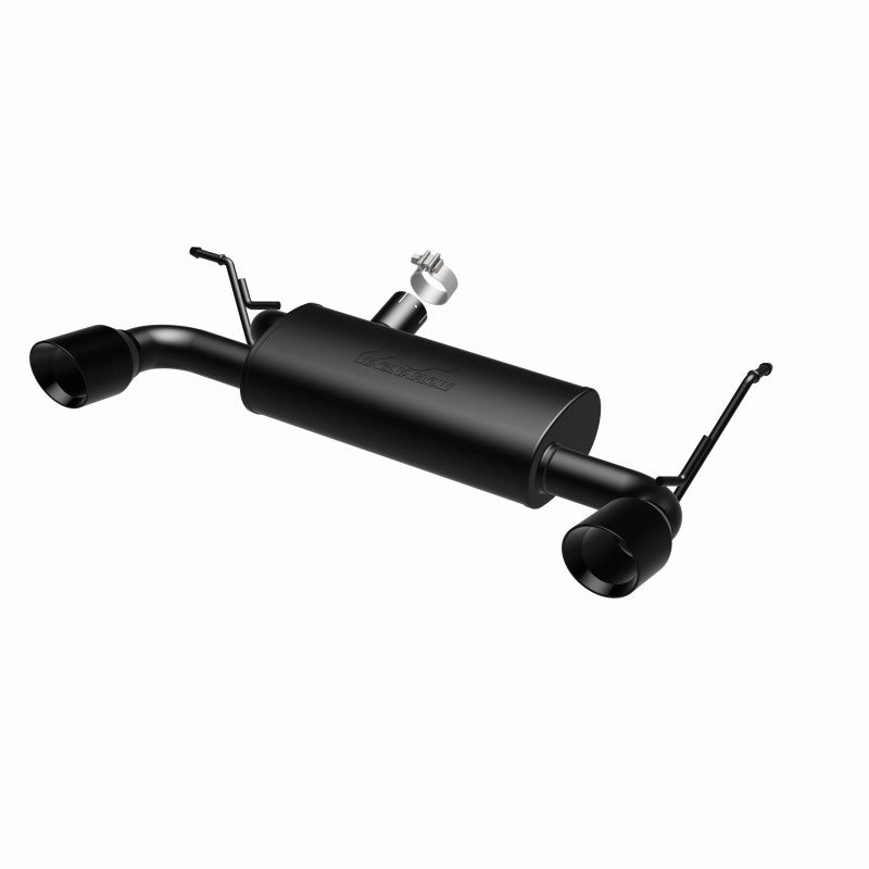 MagnaFlow 07-17 Jeep Wrangler JK 3.8/3.6L Dual Split Rear Exit Black Axle-Back Exhaust