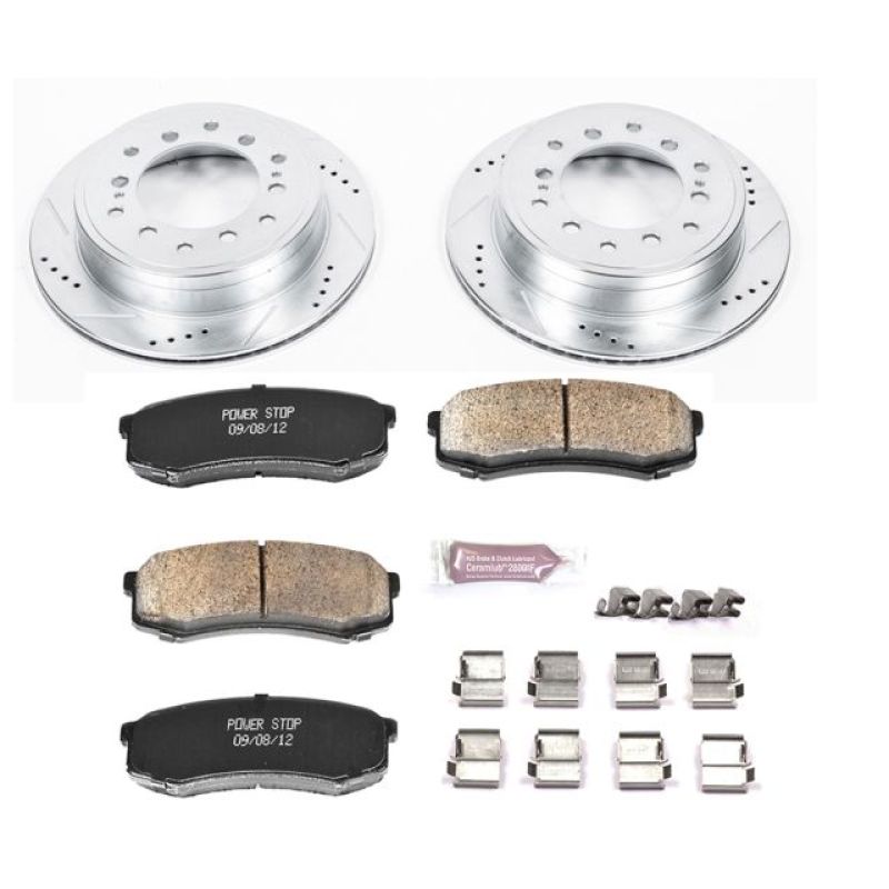 Power Stop 10-19 Lexus GX460 Rear Z23 Evolution Sport Brake Kit