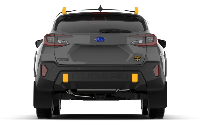 Rally Armor - 2024 Subaru Crosstrek (Wilderness Only) Black UR Mud Flap W/Grey Logo-No Drilling Req