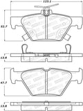 StopTech 16-21 WRX Street Brake Pads - Rear