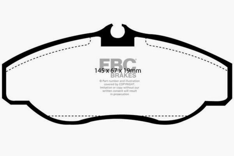 EBC 99-03 Land Rover Discovery (Series 2) 4.0 Greenstuff Front Brake Pads