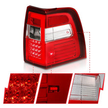 Load image into Gallery viewer, ANZO 07-17 For Expedition LED Taillights w/ Light Bar Chrome Housing Red/Clear Lens