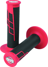ProTaper Clamp-On 1/2 Waffle Grip - Red/Black