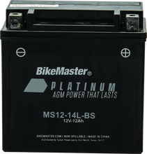 Load image into Gallery viewer, BikeMaster AGM Battery - MS12-14L-BS