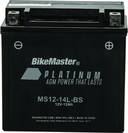 BikeMaster AGM Battery - MS12-14L-BS