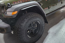 Load image into Gallery viewer, Rally Armor 19-24 Jeep JT Gladiator (Mojave/Rubicon) Black Mud Flap w/Metallic Black Logo