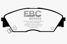 Load image into Gallery viewer, EBC 90-92 Honda Civic CRX 1.6 Si Yellowstuff Front Brake Pads