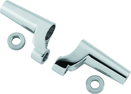 Bikers Choice 87-99XL FXR Chrome 39MM Fork Front Turn Signal Mount Set Replaces H-D 68555-87