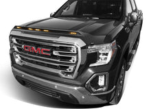 Load image into Gallery viewer, AVS 19-22 GMC Sierra 1500 Aeroskin Low Profile Hood Shield w/ Lights - Onyx Black