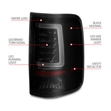 Load image into Gallery viewer, ANZO 2004-2006 Ford F-150 LED Tail Lights w/ Light Bar Black Housing Smoke Lens