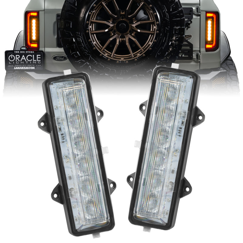 Oracle Lighting 21-23 Ford Bronco Dual Function Reverse LED Flush Taillight - Amber/Wht SEE WARRANTY