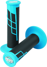 Load image into Gallery viewer, ProTaper Clamp-On 1/2 Waffle Grip - Neon Blue/Black