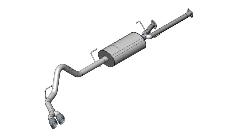 Corsa 2011-2021 Toyota Tundra Double Cab/Crew Max 5.7L V8 Black Sport Cat-Back Exhaust