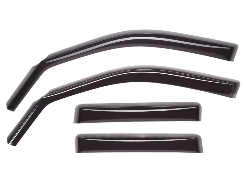 WeatherTech 08-13 Toyota Highlander Front and Rear Side Window Deflectors - Dark Smoke