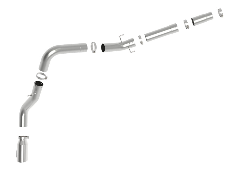 aFe LARGE BORE HD 5in 409-SS DPF-Back Exhaust w/Pol Tip 19-20 Ram Diesel Trucks L6-6.7L (td)