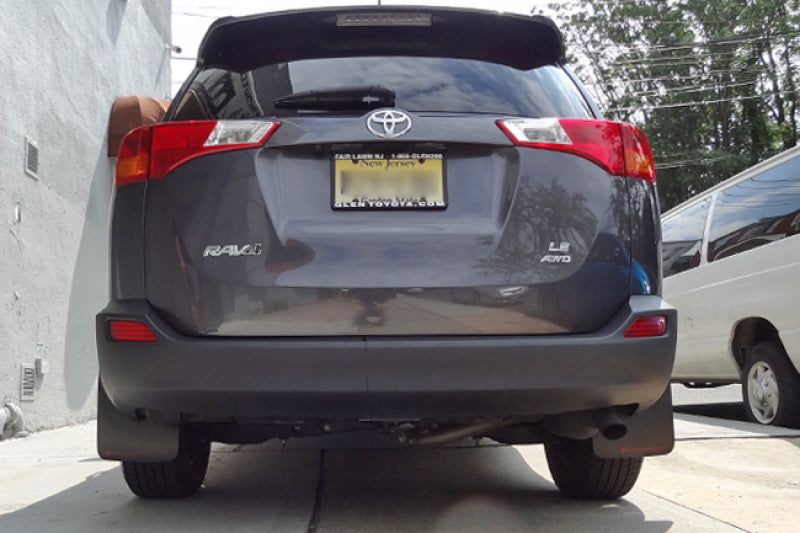 Rally Armor 16-18 Toyota RAV4 Black UR Mud Flap w/ Grey Logo