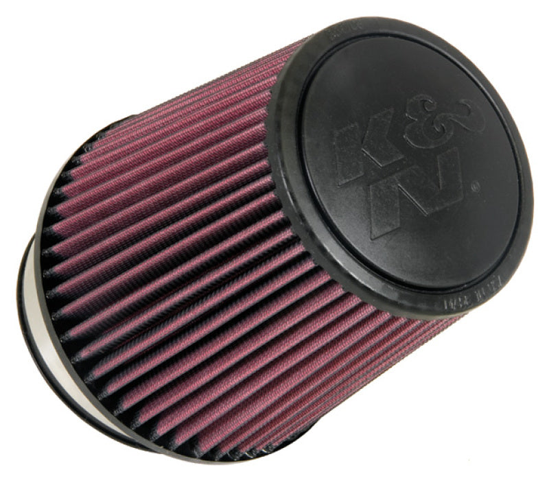 K&N Univ Rubber Round Tapered Filter 4.375in Flg ID/10 Deg Flg Angle 6in B OD/4.625in T OD/6.5in H