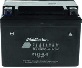 BikeMaster AGM Battery - MS12-4L-B