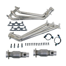 Load image into Gallery viewer, BBK 10-11 Camaro V6 Long Tube Exhaust Headers With Converters - 1-5/8 Chrome