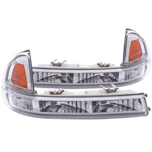 Load image into Gallery viewer, ANZO 1997-2004 Dodge Dakota Euro Parking Lights Chrome w/ Amber Reflector