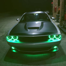 Load image into Gallery viewer, Oracle 15-21 Dodge Challenger Waterproof LED Fog Light Halo Kit - ColorSHIFT SEE WARRANTY