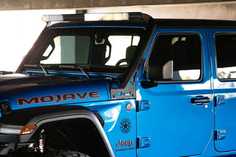 DV8 Offroad 20-22 Jeep JL 392 & JT Mojave A-Pillar Light Bar Mount