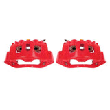 Power Stop 11-19 Chevrolet Silverado 2500 HD Rear Red Calipers w/Brackets - Pair