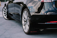 Load image into Gallery viewer, Rally Armor 17-23 Tesla Model 3 Black UR Mud Flap w/White Logo