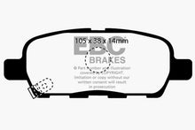 Load image into Gallery viewer, EBC 08-13 Infiniti EX35 3.5 Yellowstuff Rear Brake Pads