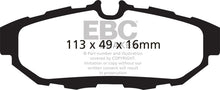 Load image into Gallery viewer, EBC 10-14 Ford Mustang 3.7 Redstuff Rear Brake Pads