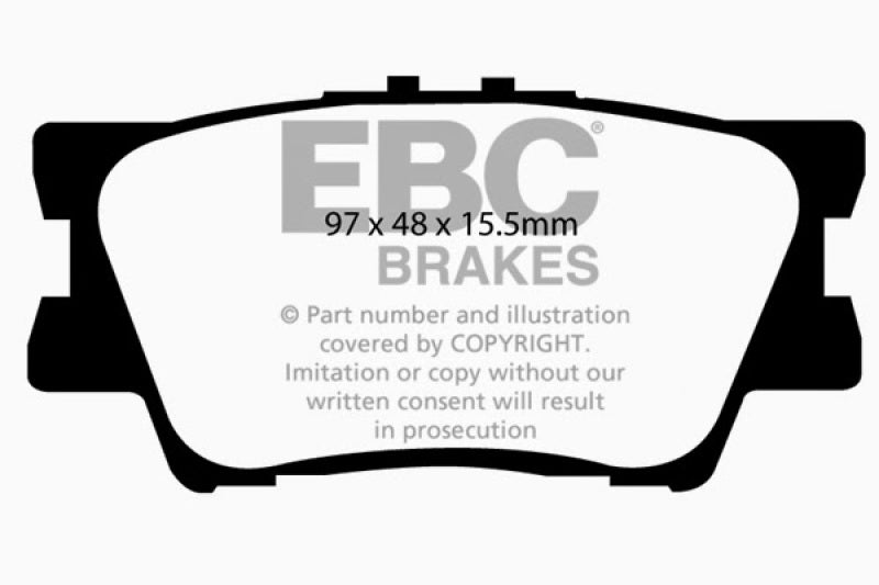 EBC 06-08 Toyota RAV 4 2.4 Greenstuff Rear Brake Pads