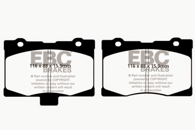 EBC 05-08 Acura RL 3.5 Redstuff Front Brake Pads