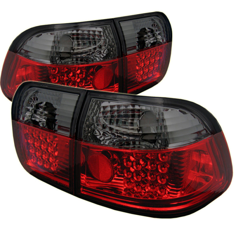 Spyder Honda Civic 96-98 4Dr LED Tail Lights Red Smoke ALT-YD-HC96-4D-LED-RS