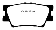 Load image into Gallery viewer, EBC 06-08 Toyota RAV 4 2.4 Greenstuff Rear Brake Pads