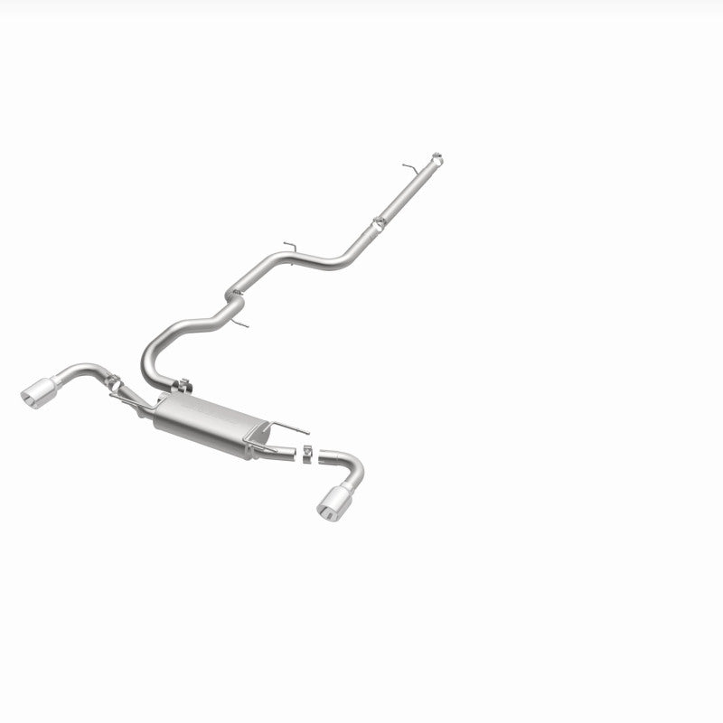 MagnaFlow 10-12 Mazda 3 L4 2.5L Hatchback Split Rear Exit Stainless Cat Back Performance Exhaust