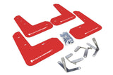 Rally Armor 13-17 Subaru BRZ/Toyota FR-S Red UR Mud Flap w/White Logo