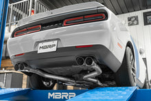 Load image into Gallery viewer, MBRP 15-16 Dodge Challenger RT 5.7L Aluminized Steel 3in Dual Rear Cat-back Quad Tips - Street