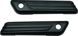 Kuryakyn Tri-Line Saddlebag Hinge Covers Gloss Black