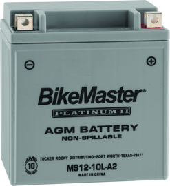 BikeMaster AGM Battery - MS12-10L-A2