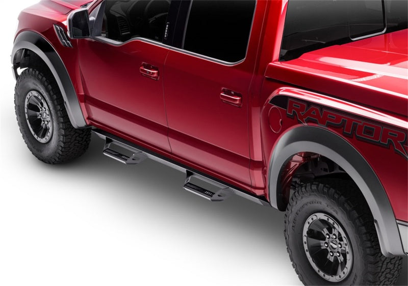 N-Fab Predator Pro Step System 05-18 Toyota Tacoma Double Cab All Beds Gas - Tex. Black